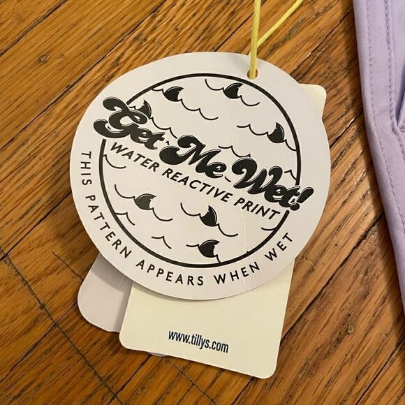 Blue Crown Tilly’s lilac purple change when wet swim trunks NWT - Picture 3 of 6